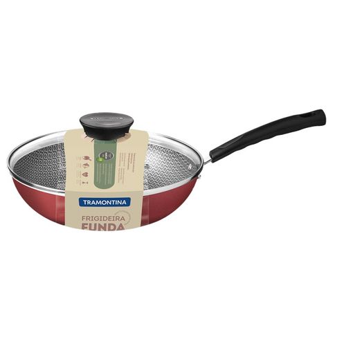 Frigideira Funda Tramontina Antiaderente Vermelho 24CM UNIDADE