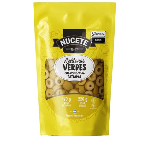 Azeitona Nucete Verde Fatiada 120G