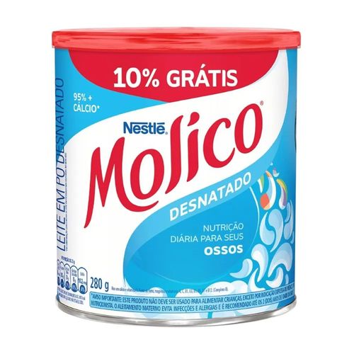 Leite Em Po Molico Desnatado Lata 280G