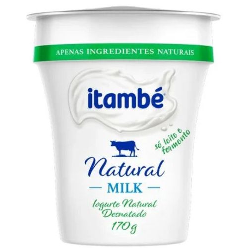 Iogurte Itambe Milk Natural Desnatado 170G