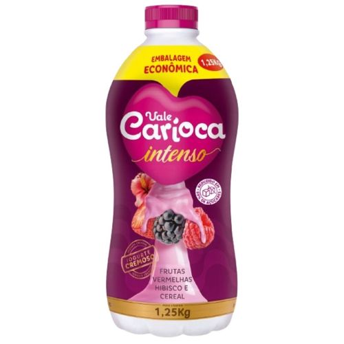 Iogurte Liquido Vale Carioca Frutas Vermelhas e Hibisco Intenso 1,25L