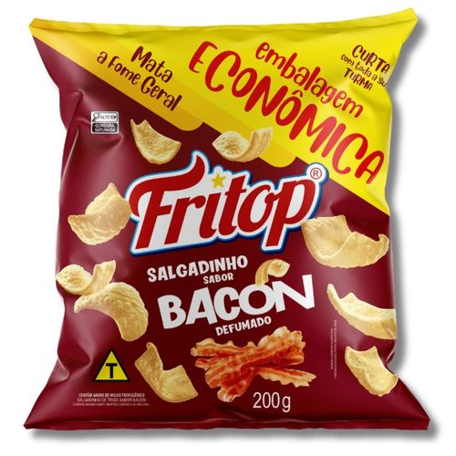 Salgadinho Fritop Bacon Tuigui Liso 200G