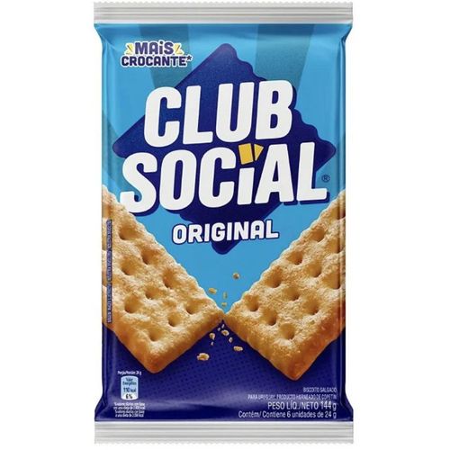Biscoito Club Social Original 144G
