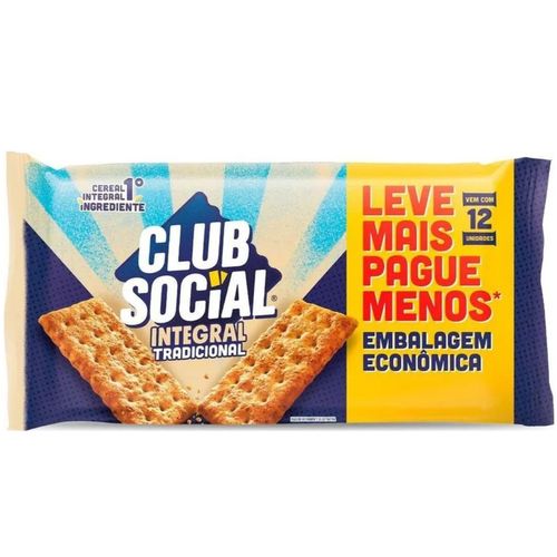 Biscoito Club Social Integral 288G