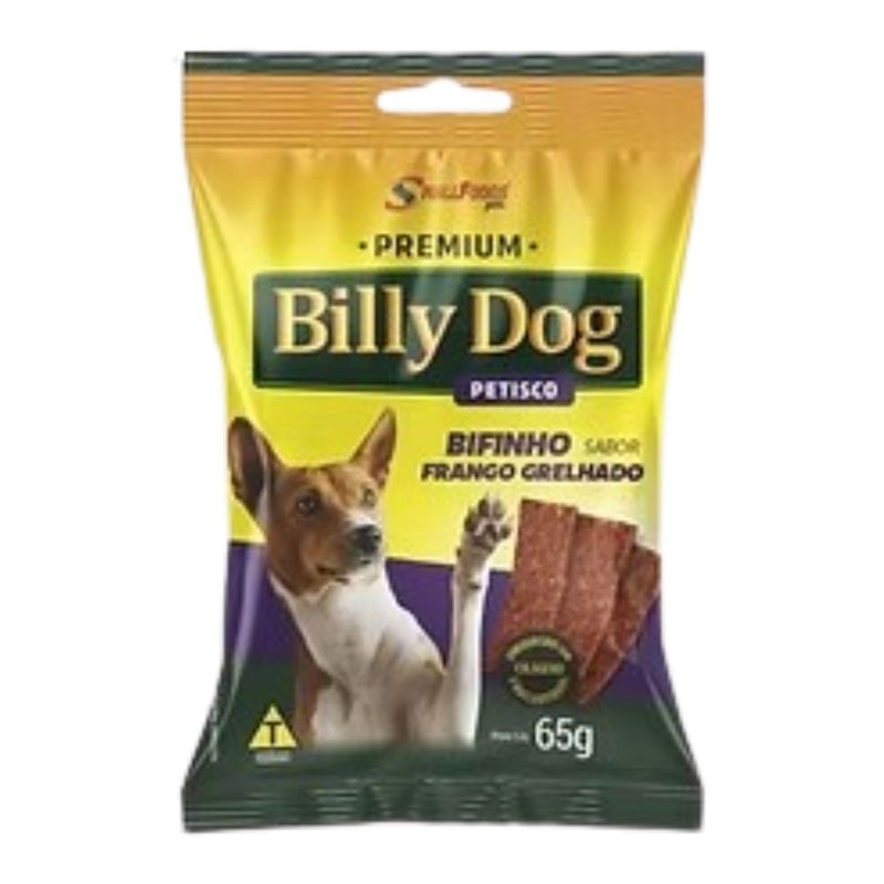 Petisco-Bifinho-Billy-Dog-Frango-Grelhado-Sache-65G