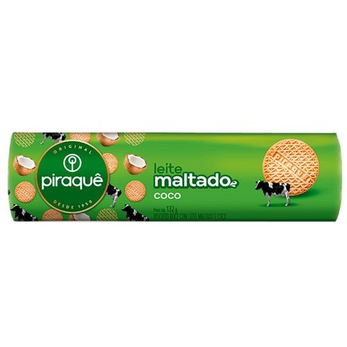 Biscoito Piraque Leite Maltado Coco 160G