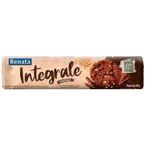 Biscoito Renata Integrale Cacau/Aveia 150G