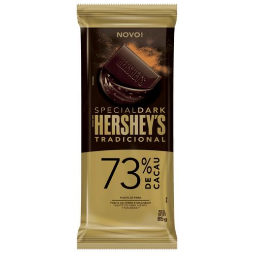 Chocolate Em Barra Hershey's Dark Tradicional 73% 85G