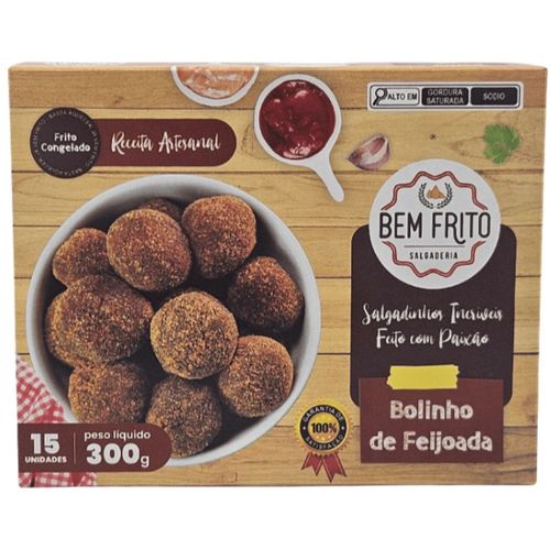 Salgado Congelado Bem Frito Bolinho de Feijoada 300G