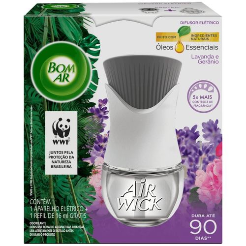 Bom Ar Eletrico Lavanda e Geranio Refil 16ML