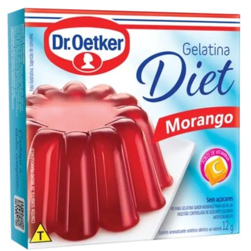 Gelatina Dr.Oetker Diet Morango 12G