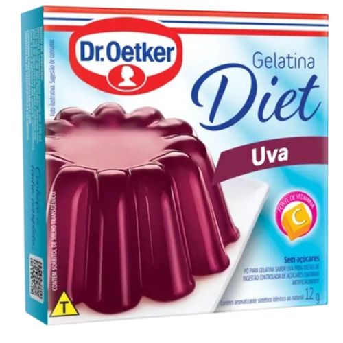 Gelatina Dr.Oetker Diet Uva 12G