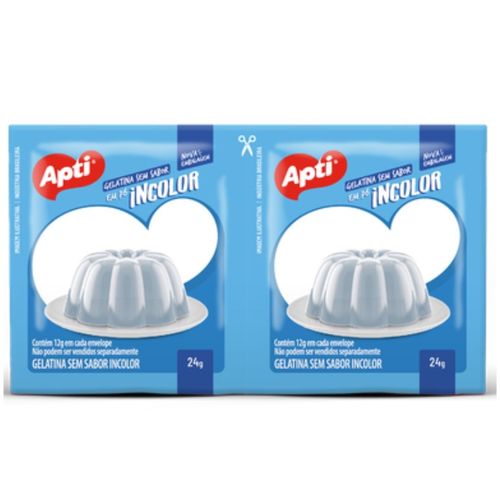 Gelatina Apti Sem Sabor Incolor 24G