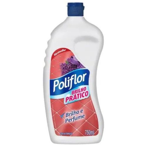 Cera Poliflor Brilho Pratico Vermelha 750ML