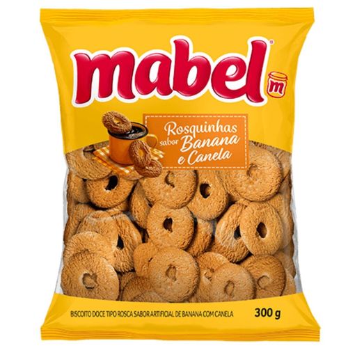 Biscoito Mabel Rosca Banana com Canela 300G