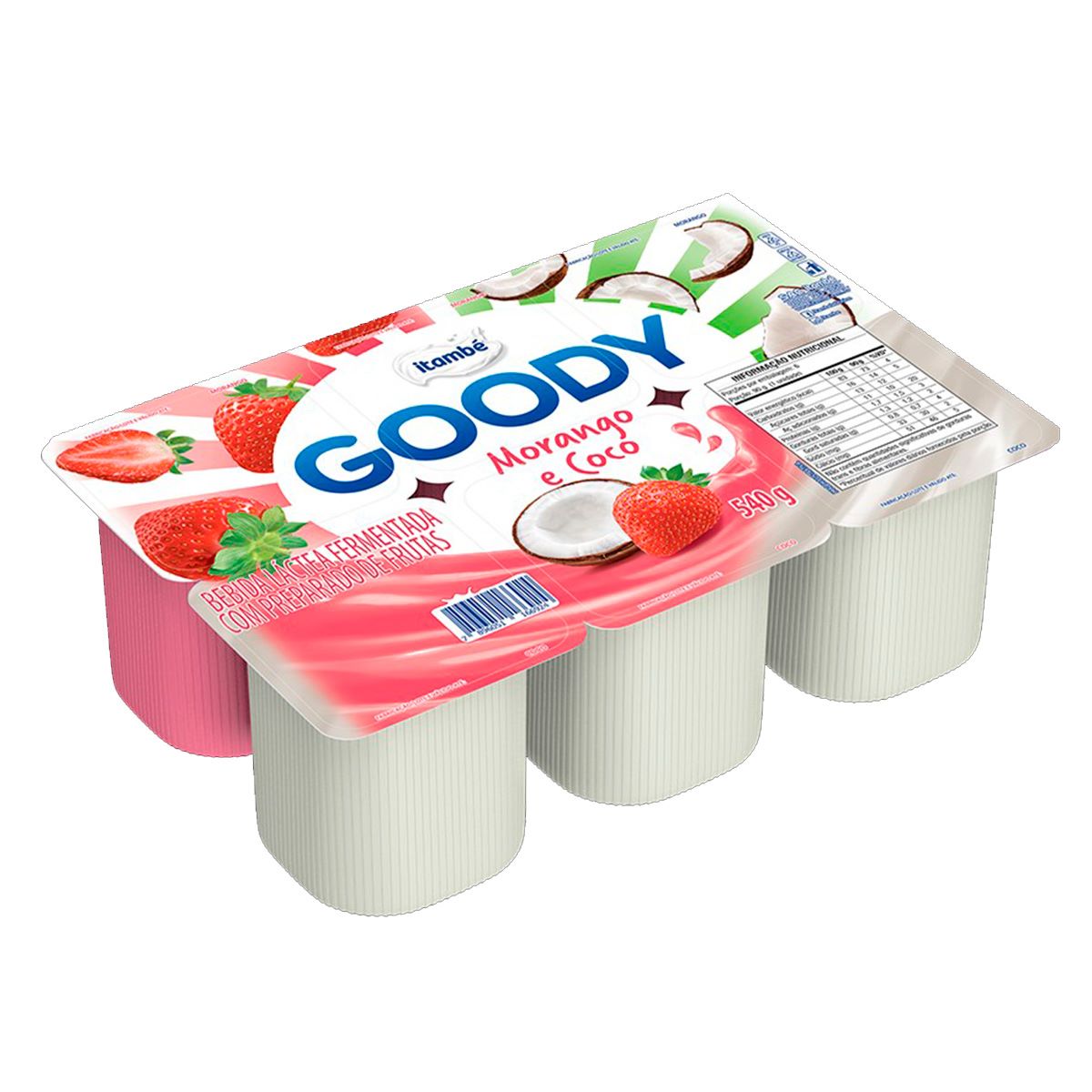 Bebida Lactea Goody Morango/Coco 540G