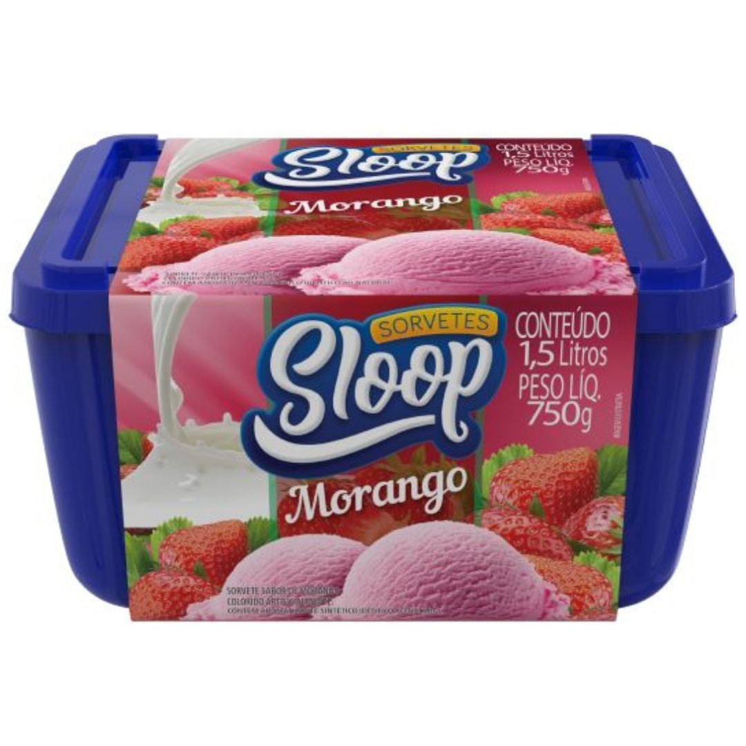 Sorvete Sloop Morango 1,5L