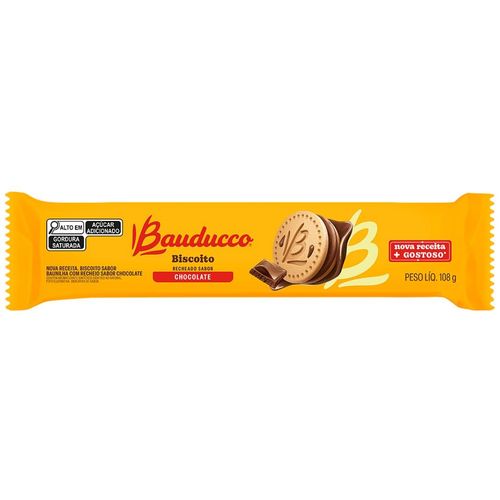 Biscoito Recheado Bauducco Chocolate 108G