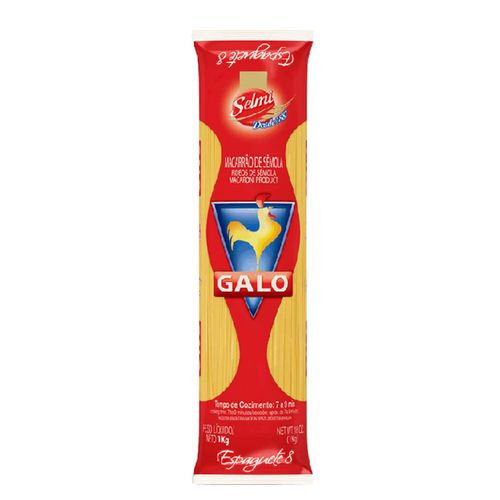 Macarrao Galo Semola Espaguete 8 1KG