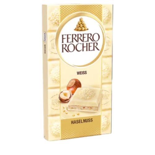 Chocolate em Barra Ferrero Rocher Branco 90G