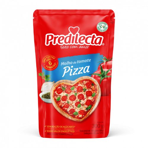 Molho De Tomate Predilecta Pizza Sache 300G