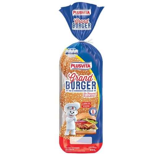 Pao De Hamburguer Plus Vita 420G