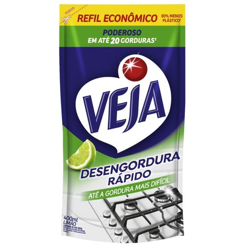 Veja Desengordurante Cozinha Limao Refil Sache 400ML